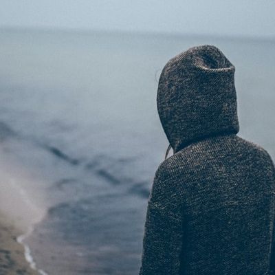 why depression happens - walking on beach alone